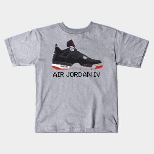 AIR JORDAN IV RETRO PIXELATED ART SHOE COLLECTION Kids T-Shirt